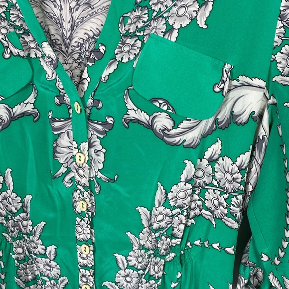 Yoanna Baraschi button front dress with roll tab sleeves - Picture 6 of 16